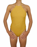 High Neck Halter Tie One Piece