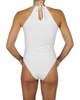 High Neck Halter Tie One Piece