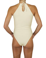 High Neck Halter Tie One Piece