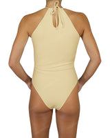 High Neck Halter Tie One Piece