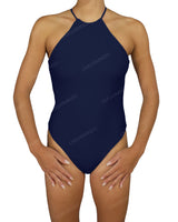 High Neck Halter Tie One Piece