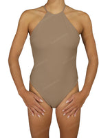 High Neck Halter Tie One Piece