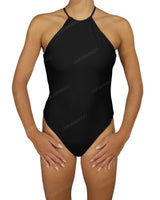 High Neck Halter Tie One Piece
