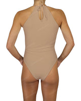 High Neck Halter Tie One Piece
