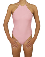 High Neck Halter Tie One Piece