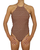 High Neck Halter Tie One Piece