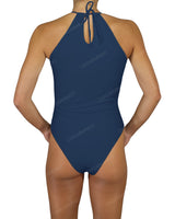 High Neck Halter Tie One Piece