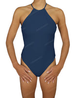 High Neck Halter Tie One Piece