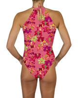 High Neck Halter Tie One Piece