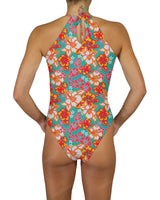 High Neck Halter Tie One Piece
