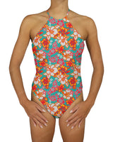 High Neck Halter Tie One Piece