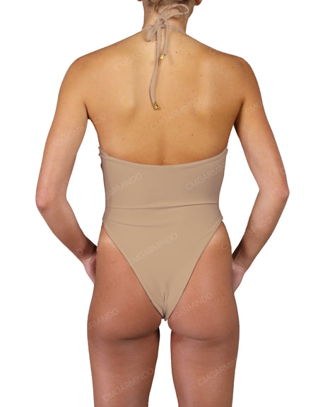 Front Gather Cut Out One Piece