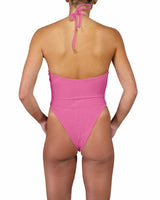 Front Gather Cut Out One Piece