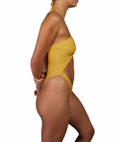 Front Gather Cut Out One Piece