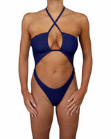 Front Gather Cut Out One Piece