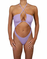 Front Gather Cut Out One Piece