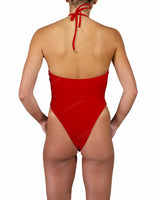 Front Gather Cut Out One Piece