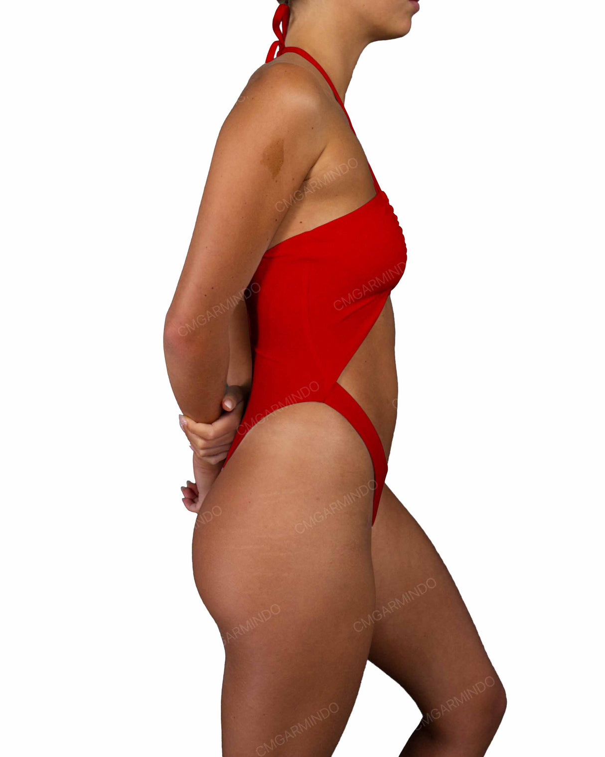 Front Gather Cut Out One Piece