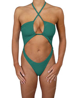 Front Gather Cut Out One Piece