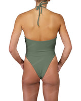 Front Gather Cut Out One Piece