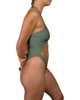 Front Gather Cut Out One Piece