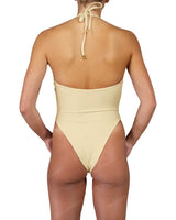 Front Gather Cut Out One Piece
