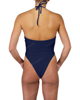 Front Gather Cut Out One Piece