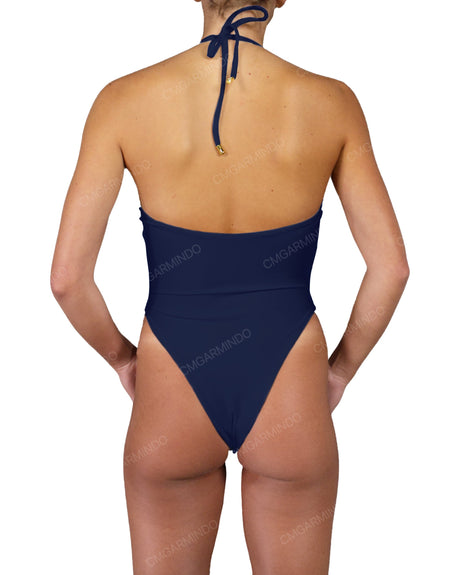 Front Gather Cut Out One Piece