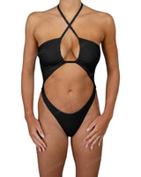 Front Gather Cut Out One Piece