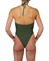Front Gather Cut Out One Piece