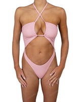 Front Gather Cut Out One Piece