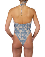 Front Gather Cut Out One Piece