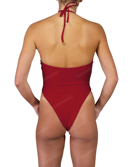 Front Gather Cut Out One Piece