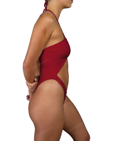 Front Gather Cut Out One Piece