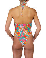 Front Gather Cut Out One Piece