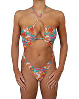 Front Gather Cut Out One Piece