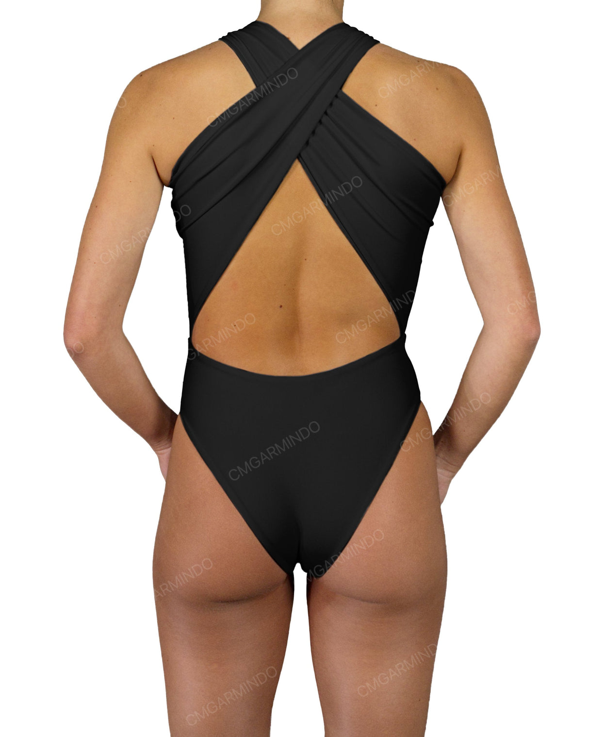 V-Halter Cut Out One Piece