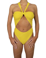 V-Halter Cut Out One Piece