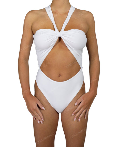 V-Halter Cut Out One Piece