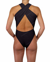 V-Halter Cut Out One Piece