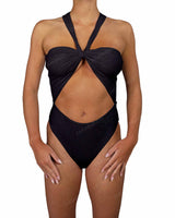 V-Halter Cut Out One Piece