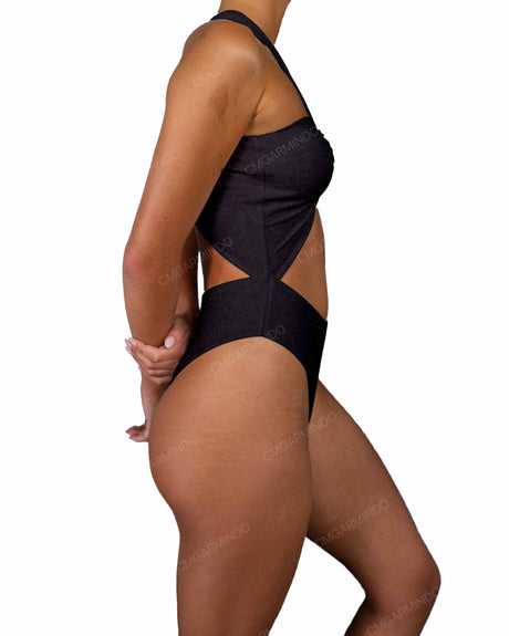 V-Halter Cut Out One Piece
