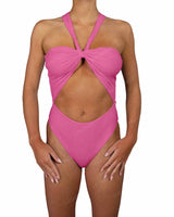 V-Halter Cut Out One Piece