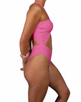 V-Halter Cut Out One Piece