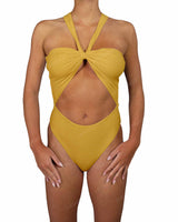 V-Halter Cut Out One Piece