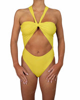 V-Halter Cut Out One Piece
