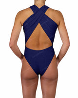 V-Halter Cut Out One Piece