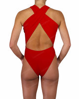 V-Halter Cut Out One Piece