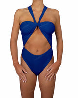 V-Halter Cut Out One Piece