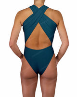 V-Halter Cut Out One Piece
